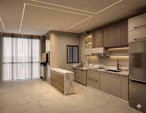 Cozinha de lançamento em Itapema